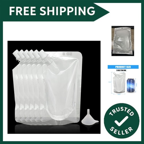 6pcs reusable drink pouches - 6pcs,
