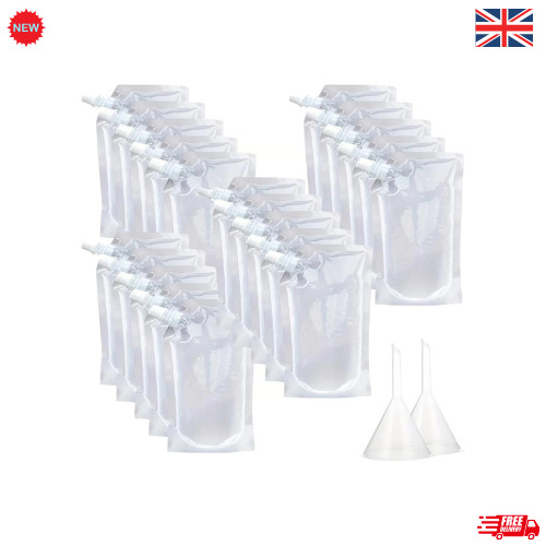 20x 500ml clear reusable - clear,