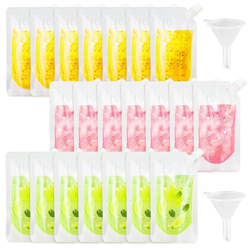 30pcs clear drink pouches - clear, for
