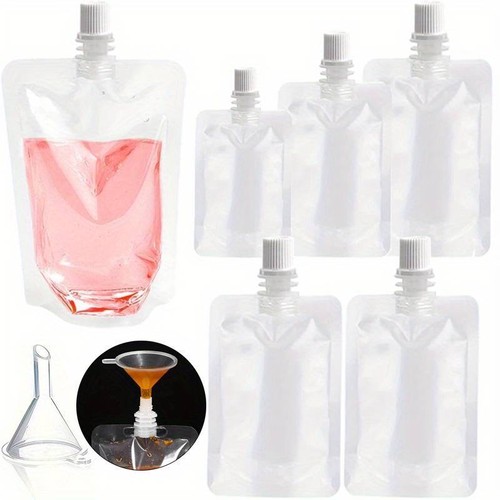 Plastic drink pouch - plastic, bag