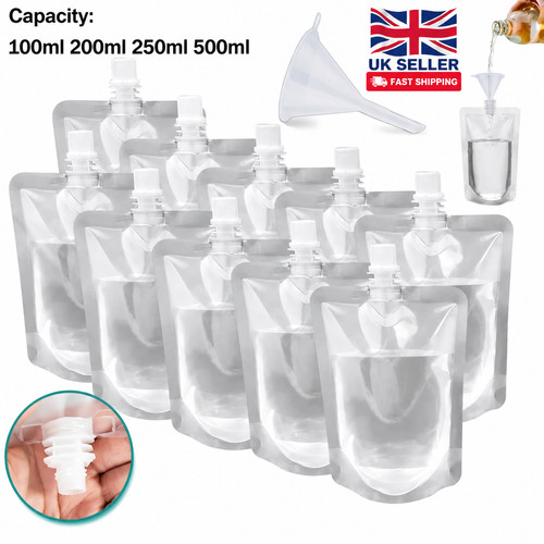 Stand 500ml clear bag - 10,
