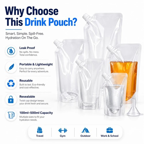 Stand 500ml clear - 20, up